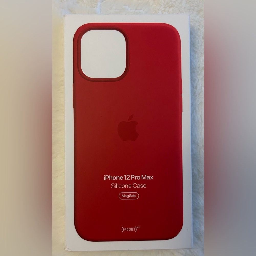 New in sealed box-Apple iPhone 12 Pro Max MagSafe Silicone Case - Red
